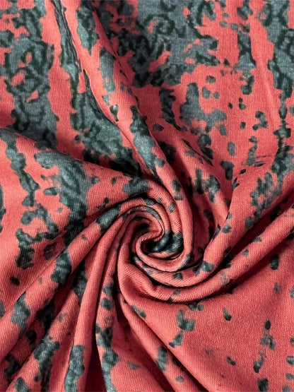 Women's Long Sleeve V-Neck T-Shirt Printed Casual Loose Top