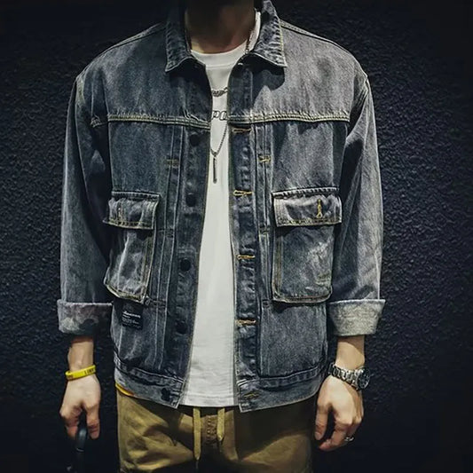 Korean Version Spring And Autumn New Men'S Retro Workwear