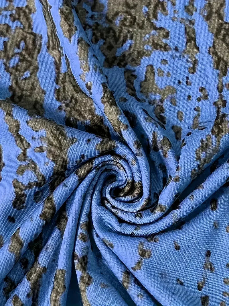 Women's Long Sleeve V-Neck T-Shirt Printed Casual Loose Top